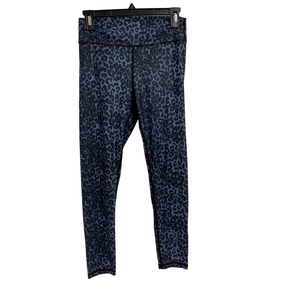 Zyia Light N Luxe Scrunch Stone Leopard 7/8 Leggings Size 8 -10